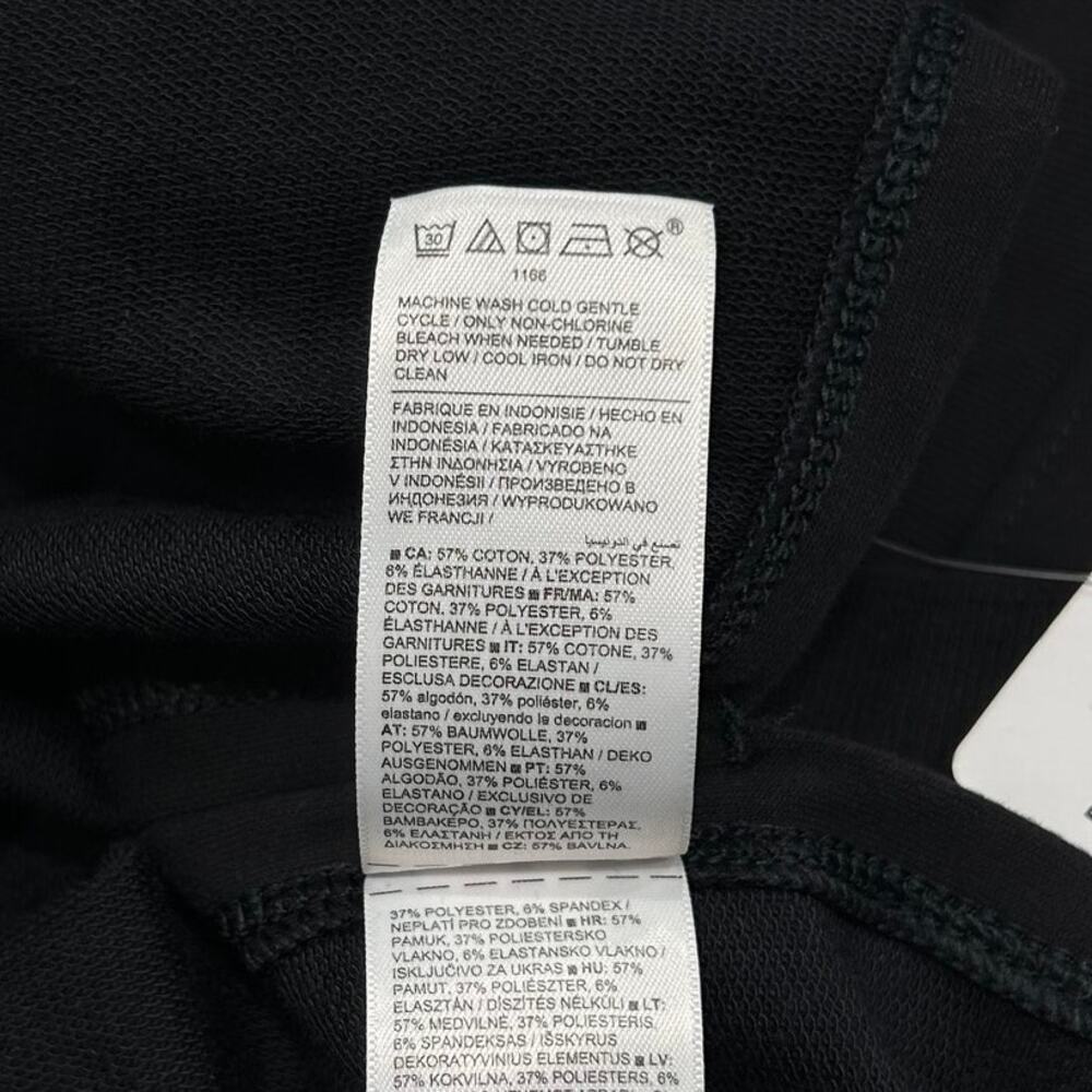 Athleta New Retroterry V-Neck Top Black Minimalist Chic Size Medium - Picture 7 of 9